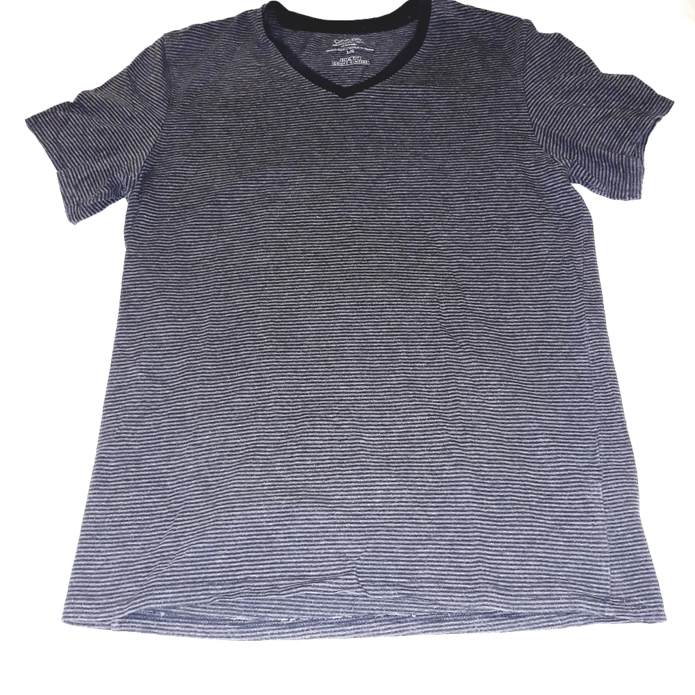 Calvin Klein Striped V Neck Tee